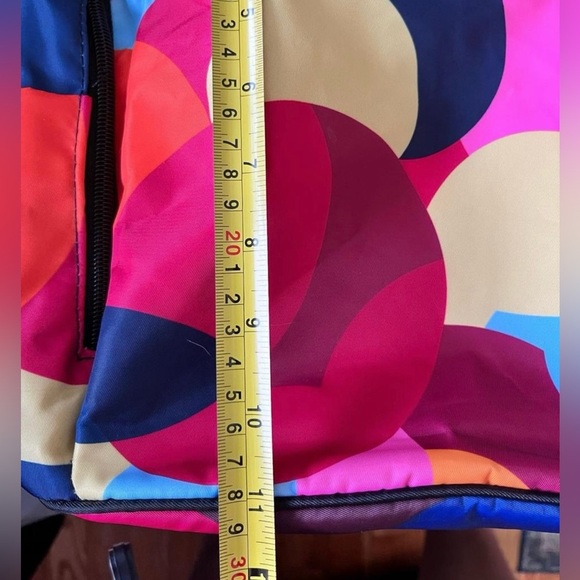 Poaba Geometric Backpack Colorful Women’s Travel Bag Boho Pattern School Work - Picture 4 of 5